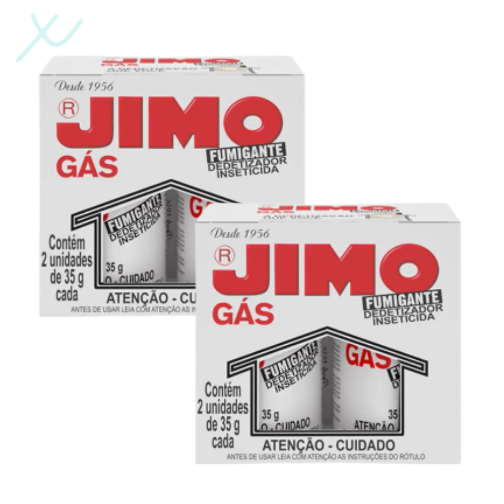 Kit 4 Jimo Gás Fumigante Dedetizador 4 Tubos De 35g Mata Insetos Aranhas Traças