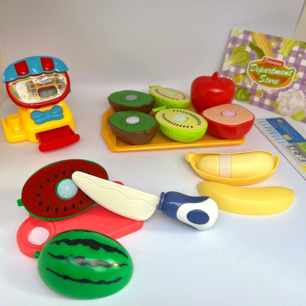 Kit mercadinho comidinhas de brinquedo infantil Cozinha Frutas legumes  Mantimentos c/ Frigideira em Promoção na Americanas