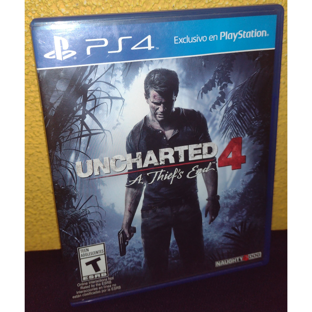 Mídia Física Jogo Uncharted 4: A Thief's End Ps4 Original - GAMES