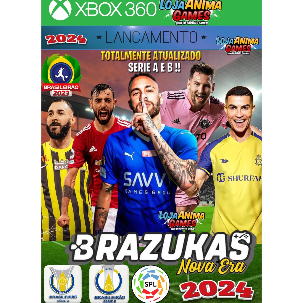 Futebol Atualizado PES Jogo Xbox 360 Dvd LT 3.0 - Desbloqueado