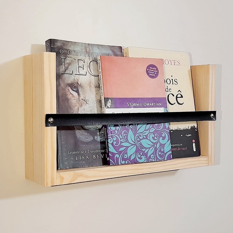 Prateleira Suporte Porta livros de parede | Shopee Brasil