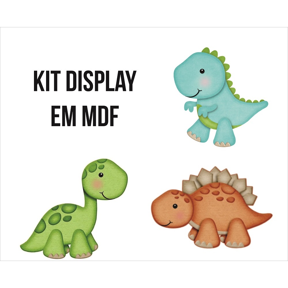 kit display mdf dinossauro baby