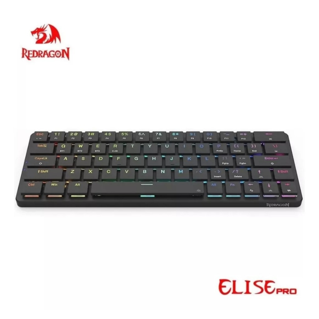 Teclado Mecânico Gamer Rgb Redragon Elise Pro Teclas Baixa