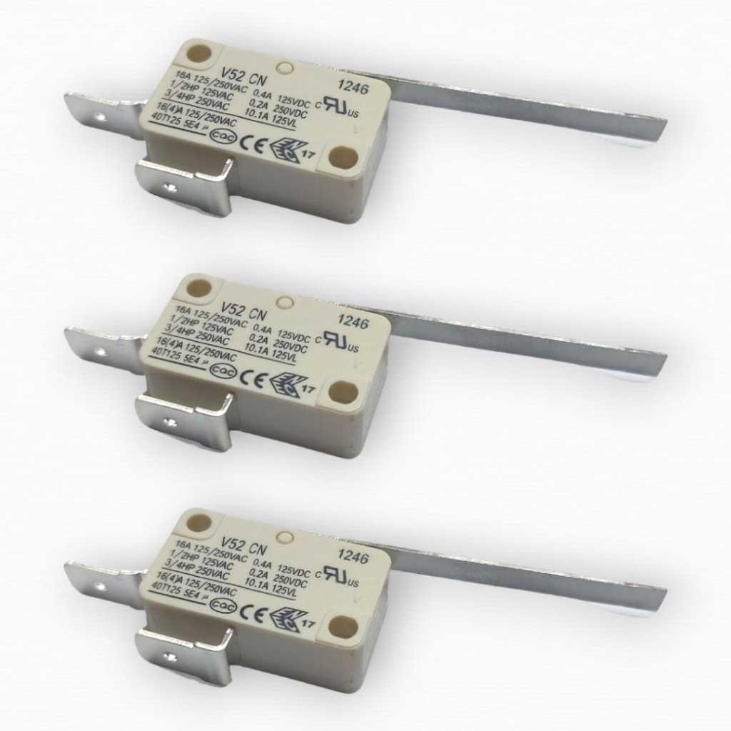 Kit com 3 Micro Interruptor Switch Lavadora Diversos 1312