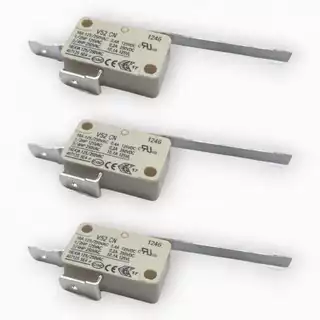 Kit com 3 Micro Interruptor Switch Lavadora Diversos 1312