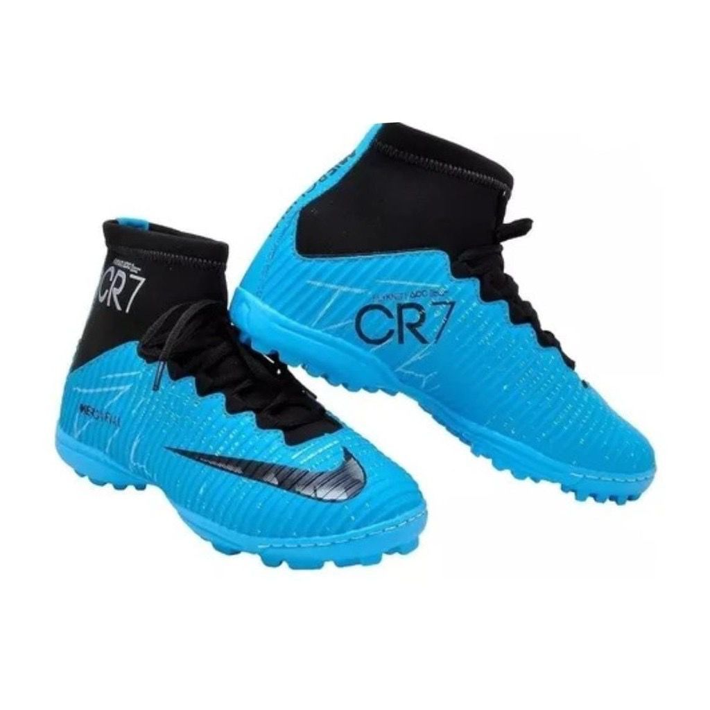 Chuteira cr7 hot sale cano alto