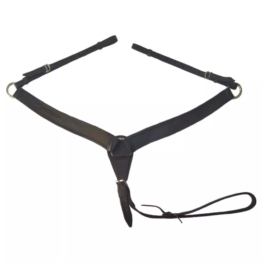 Peitoral Y em Couro para Cavalo - Super Resistente e Elegante