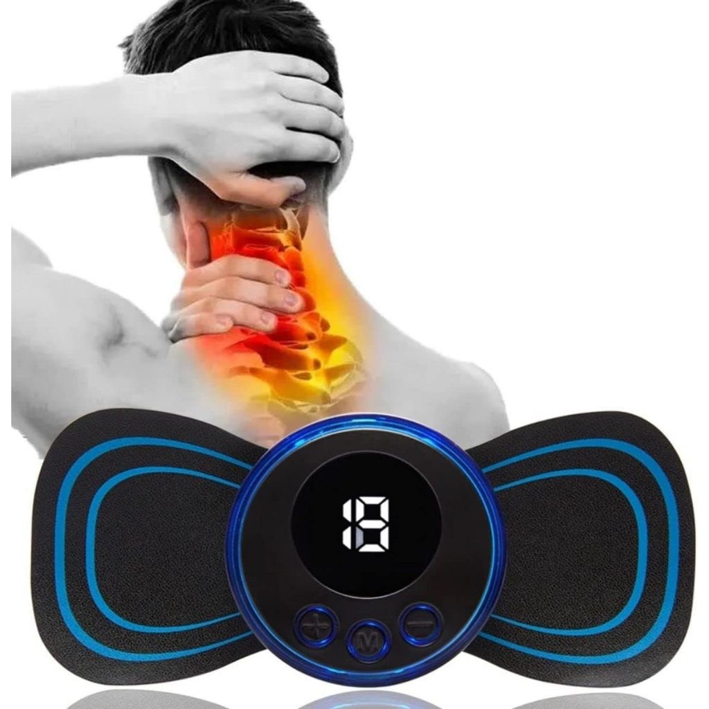 Mini Massageador de Cervical Elétrico Portátil Alivia Dores Corpo Pescoço