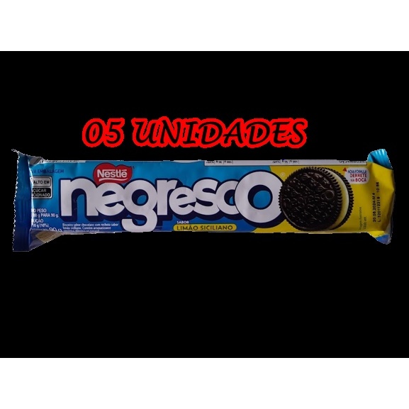 Biscoito Negresco sabor Limão Siciliano com 90g- Nestlé