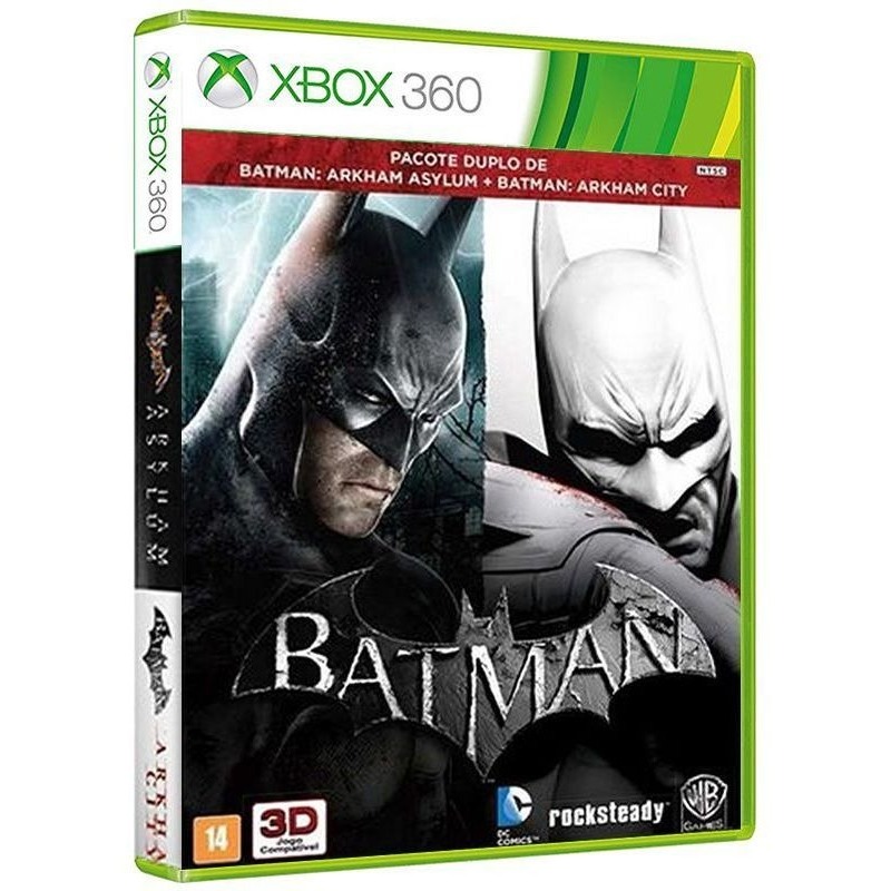 Batman Arkham Asylum GOTY & Arkham City GOTY Xbox 360 Complete
