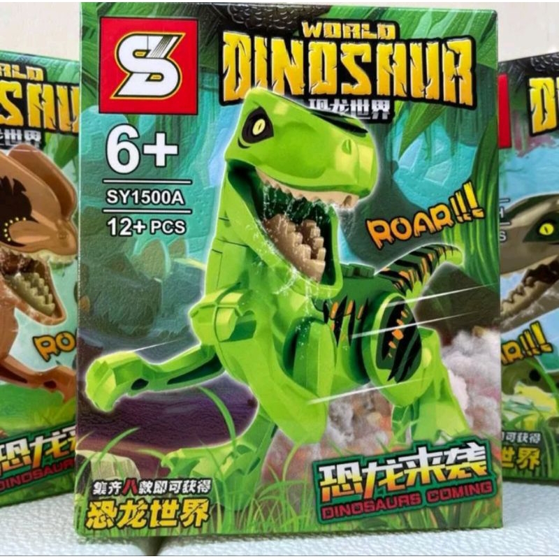 Dinossauro Bloco De Montar Lego Jurassic Brinquedo de Montar - DaiCommerce