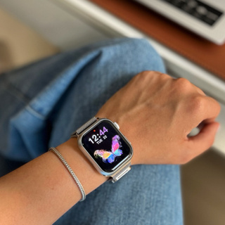 Smartwatch HW68 Mini + três pulseiras compatível com Android e iOS