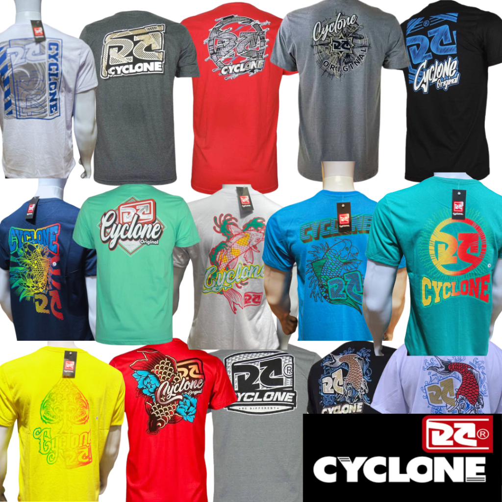 kit c/ 5 Camisetas Cyclone envios de estampas sortidas e variadas
