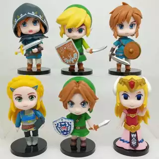 Action figures The legend of Zelda game jogo RPG - Link Princesa Zelda