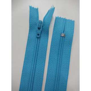 Zíper 15cm Corrente OPTI Nylon Azul Turquesa Comum - 10 Unidades