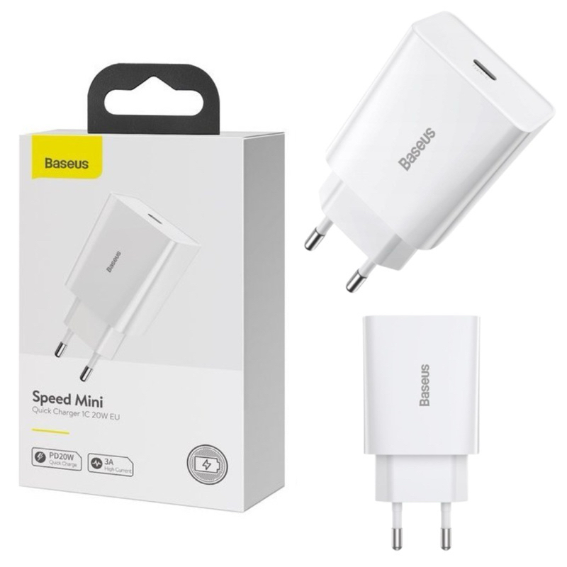 Fonte Carregador de Celular 20w Original Baseus iPhone carregador apple rapido turbo Baseus pd 20w