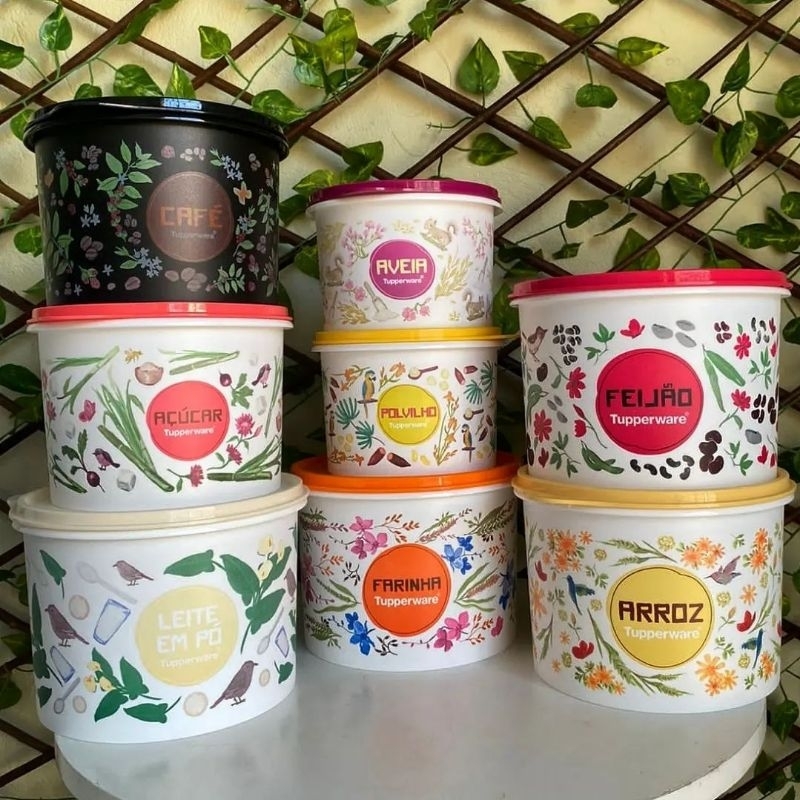 Linha Floral Tupper Caixas Tupperware | Shopee Brasil