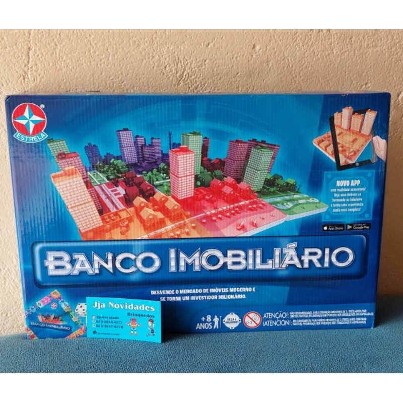 Jogo De Tabuleiro Banco Imobiliário Mesa Brinquedo Educativo F114