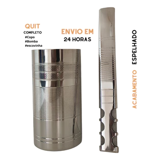 Kit Tereré de Inox Super Luxo