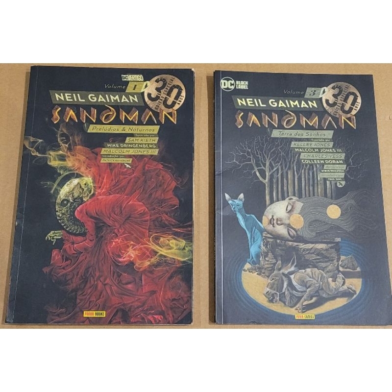 Sandman Ed. 40 Anos Vol. 1 e 3 | Shopee Brasil