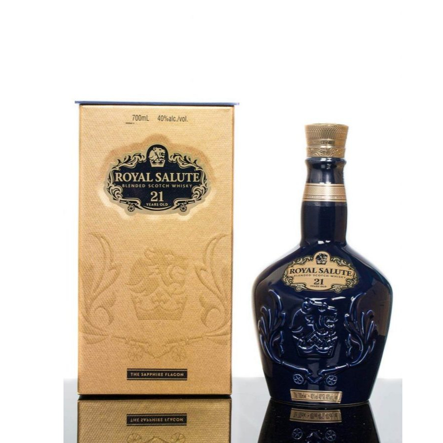 Garrafa Vazia Royal Salute 21 THE SAPPHIRE FLAGON | Shopee Brasil