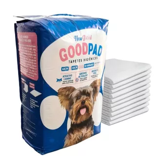 Tapete Higienico Good Pad Para Cães E Gatos 60x60 cm Com 50 Un em Oferta na Shopee