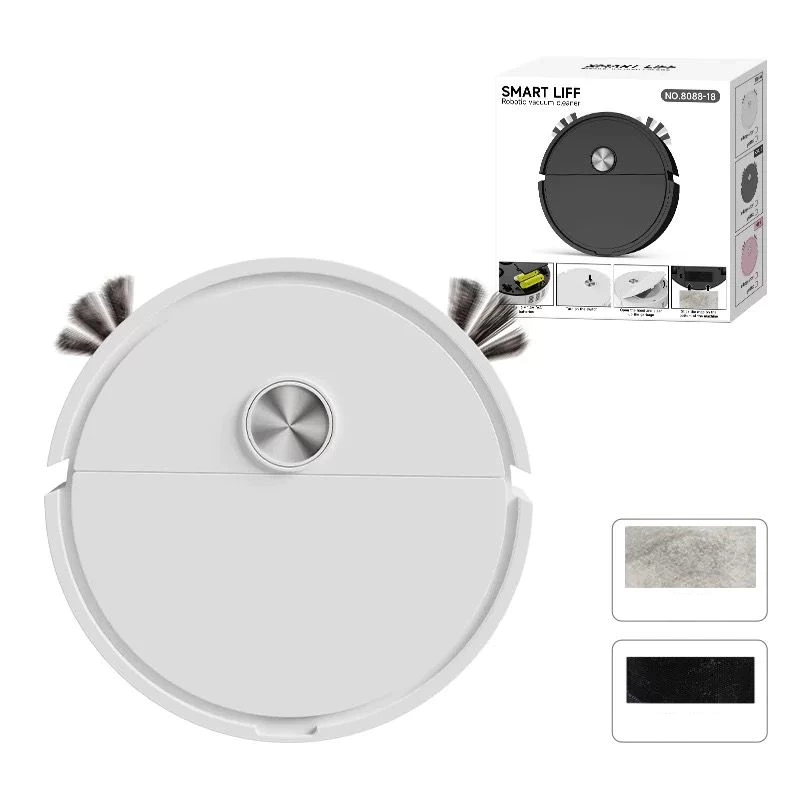 Robô Varredora/Aspirador De Pó Automática 3 Em 1 Limpeza Doméstica Robótico Inteligente E Silencioso