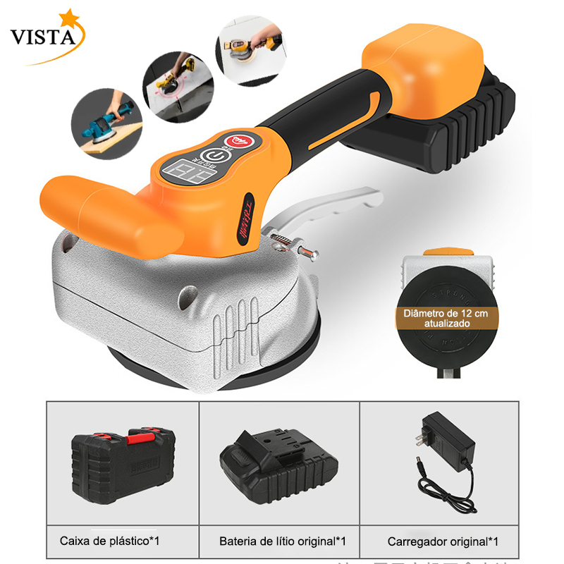 Ventosa Vibratória Elétrica Recarregável para Porcelanato | Shopee Brasil