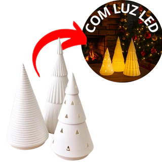 Mini Árvores De Natal Led 15cm Decorativas Enfeite Natal