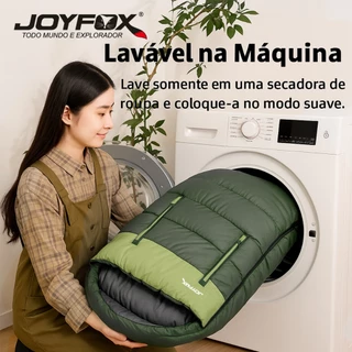 Saco De Dormir Solteiro Patchworkable Lavável À Máquina Joyfox -1,5ºc À -3,5ºc Camping