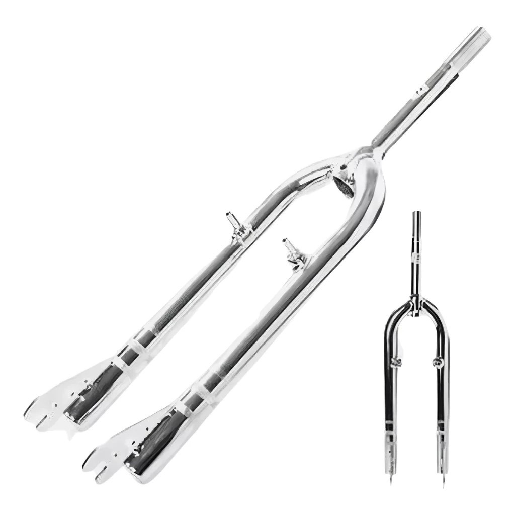 Garfo Bike Aro 24 Aço Cromado 21.1mm Reforçado V-brake Mtb