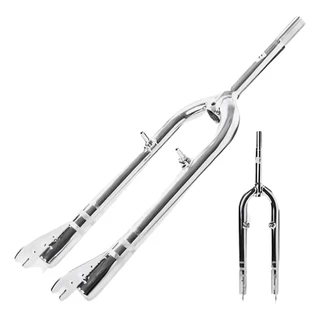 Garfo Bike Aro 24 Aço Cromado 21.1mm Reforçado V-brake Mtb