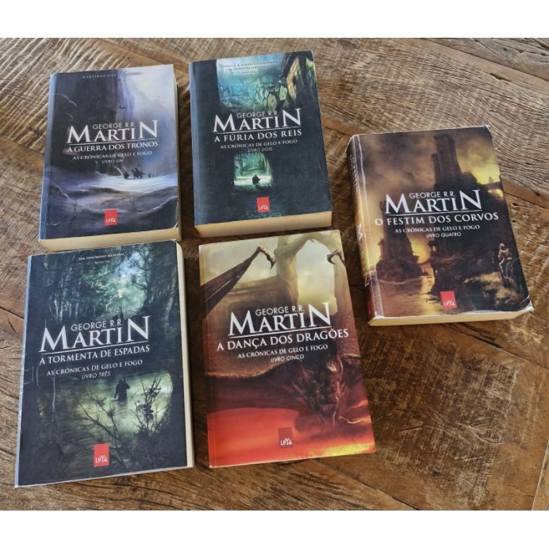 Coleção As Crônicas De Gelo E Fogo George R.R.Martin 5 Volumes ...