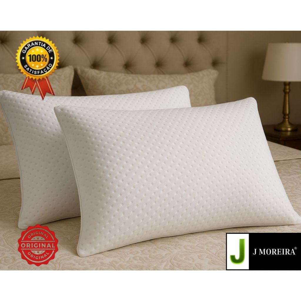 Travesseiro Fibra de Bambu Alto Firme Antialergico 70x50 Original ...