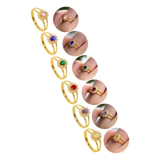 Anel Formatura Feminino De Moeda Antiga Banhado A Ouro 18k