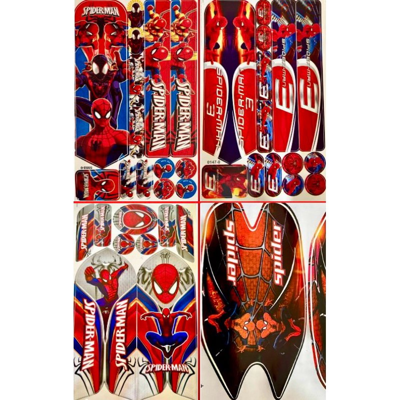 Cartela Adesivo Spiderman Homem Aranha Bicicleta Bike Infantil | Shopee ...