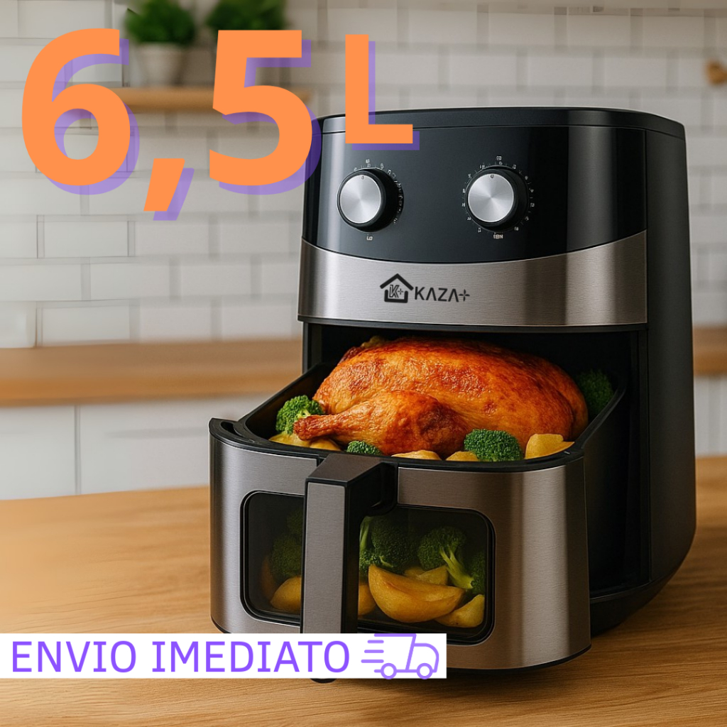 Air Fryer Fritadeira Elétrica 6,5L Com Visor Transparente Se