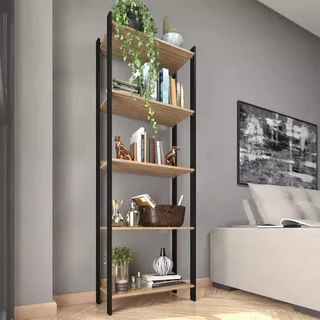 Estante Livreiro Organizador Estilo Industrial Com Prateleiras - Livreiro Versátil Para Casa Ou Escritório em Oferta na Shopee