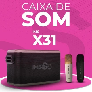 Caixa De Som Bluetooth Imenso X31 80w Ipx4 Com 2 Microfones festa RGB à prova d'água, primeira escolha IMENSO X31 em Oferta na Shopee