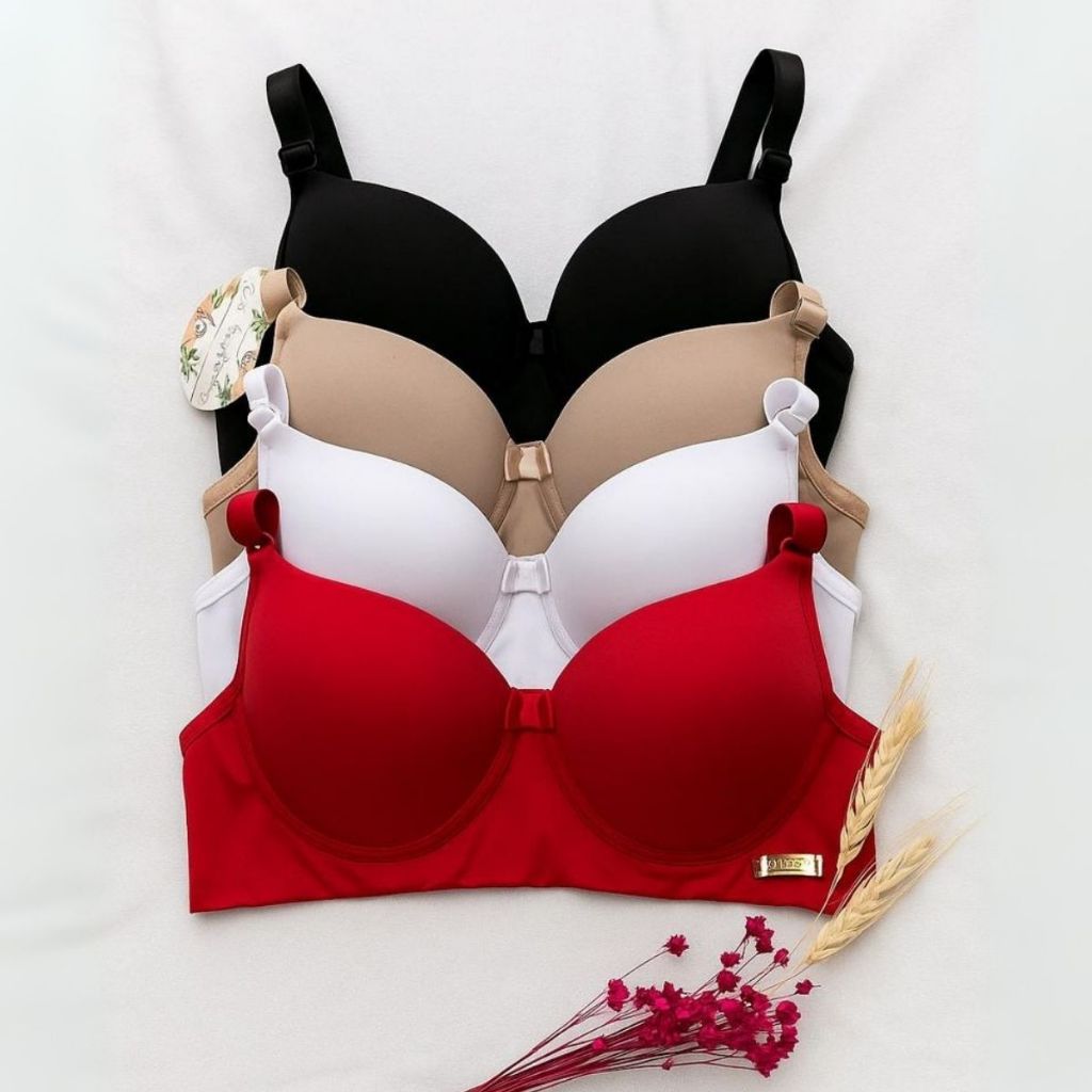 Kit com até 2 Sutiãs Reforçados Premium com Bojo Lingerie Direto da ...