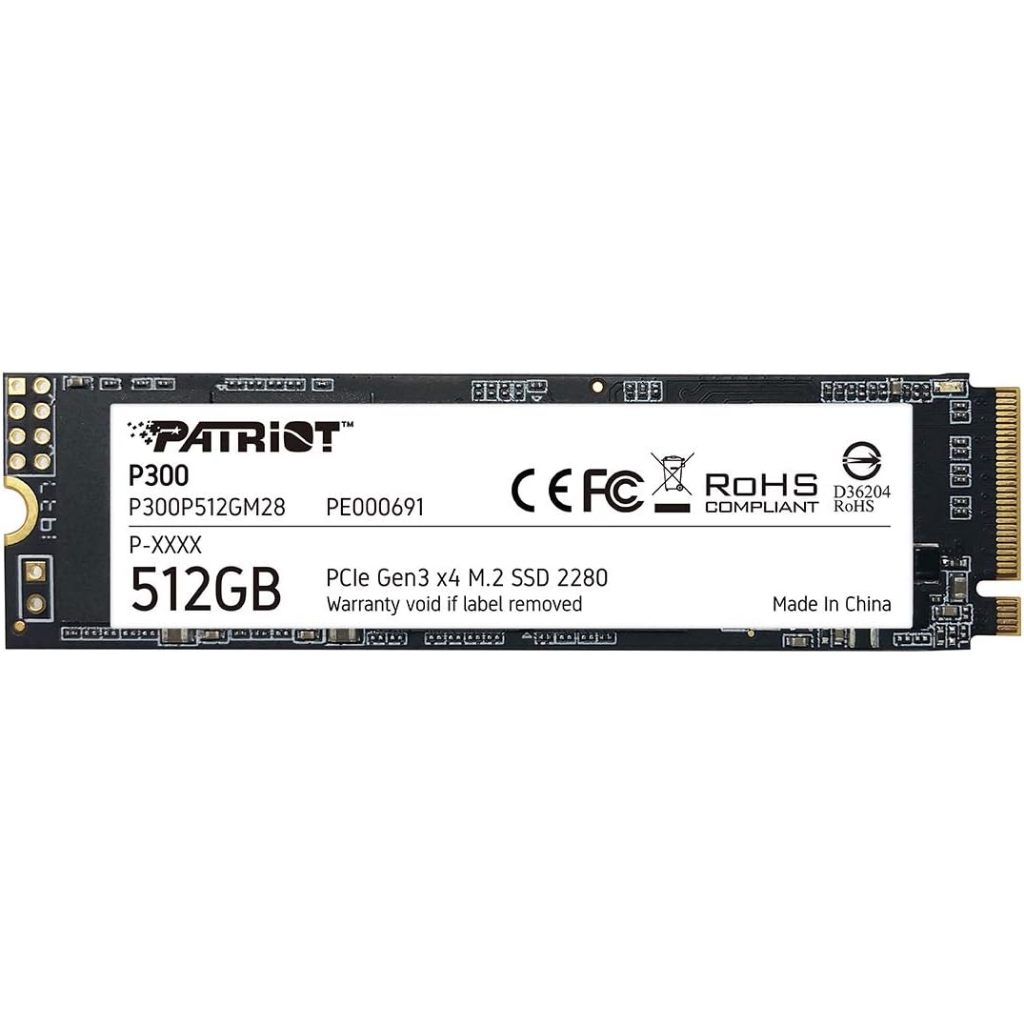 SSD PATRIOT 512GB P300 NVME M 2 2280 P300P512GM28 Shopee Brasil
