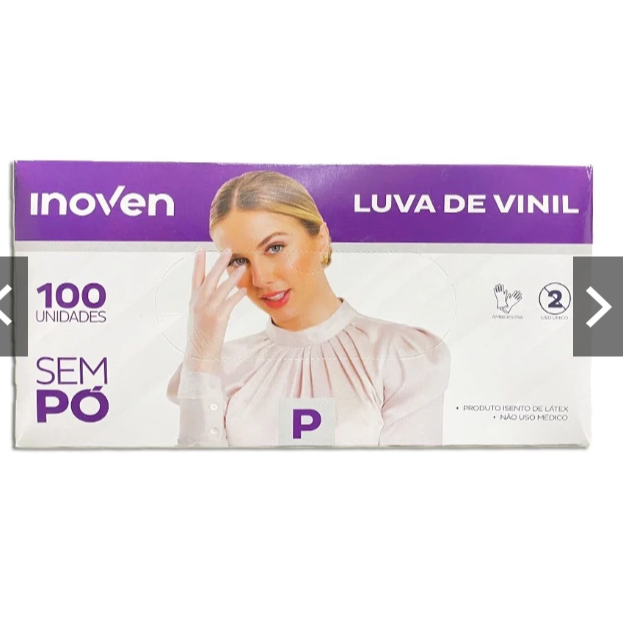 Kit com 1,2 e 3 Caixas C/100 unidades de Luvas de Vinil Inoven ...