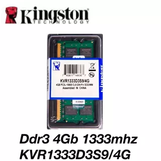 MEMORIA DDR3 4GB 1333MHZ KVR1333D3S9/4G KINGSTON NOTEBOOK
