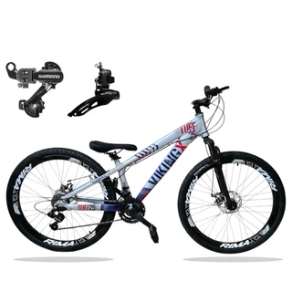 Bike VikingX Tuff 25 Câmbios Shimano Aro 26 com Freios a Disco 21v