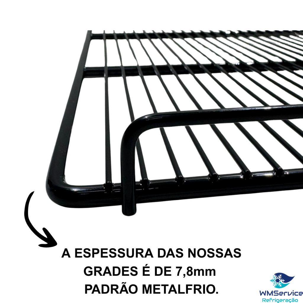 Grade Prateleira Para Metalfrio VB40/VB43 Preta | Shopee Brasil