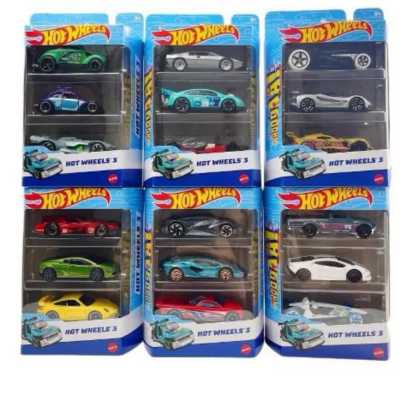 Kit com 3 Carrinhos Hot Wheels - Vários Modelos - ORIGINAL