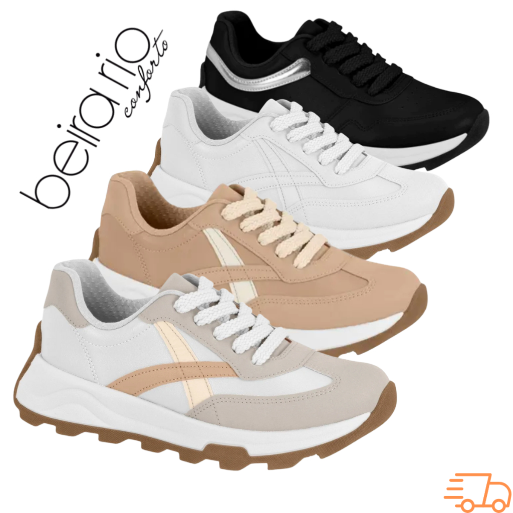 Sapato TÃªnis Beira Rio Sola Alta Rosa Tenis Beira Rio LanÃ§amento