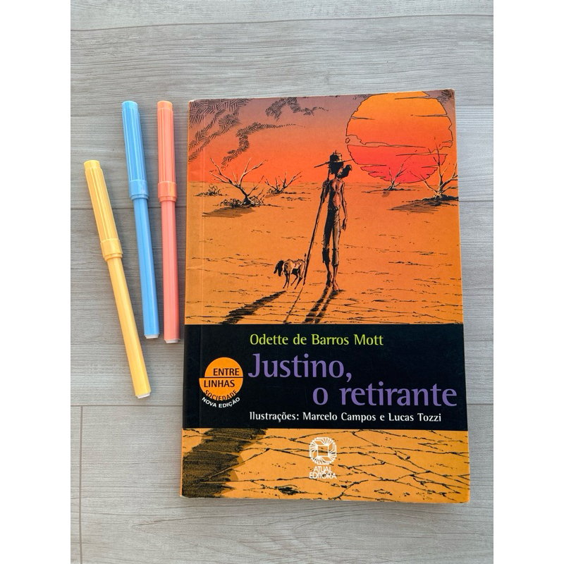 livro Justino,o retirante de Odette de Barros Mott Ed Atual | Shopee Brasil