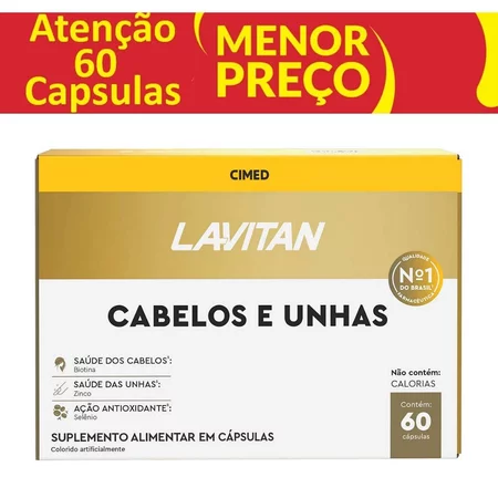 Lavitan Cabelos e Unhas 60 Cápsulas