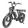 Nado K3 Bicicleta Elétrica Scooter 750w E-bike Aro 20 Bateria de Lítio Removível 48v 15Ah Sem CNH